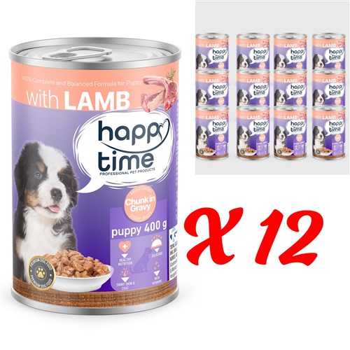 HAPPY TIME BONITO KUZU P.ET SOS YAVRU KÖPEK KON 12x400GR HAPPY TIME BONITO KUZU P.ET SOS YAVRU KÖPEK KON 12x400GR