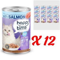 HAPPY TIME BONITO SOMON P.ET SOS YETİŞKİN KEDİ KON 12x400GR