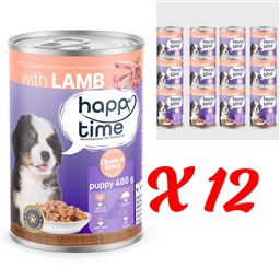 HAPPY TIME BONITO KUZU P.ET SOS YAVRU KÖPEK KON 12x400GR