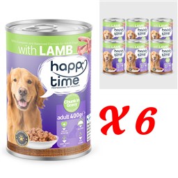 HAPPY TIME BONITO KUZU P.ET SOS YETİŞKİN KÖPEK KON 6x400GR