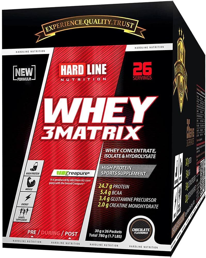 Hardline Whey Protein Çikolatalı Şase 15'li