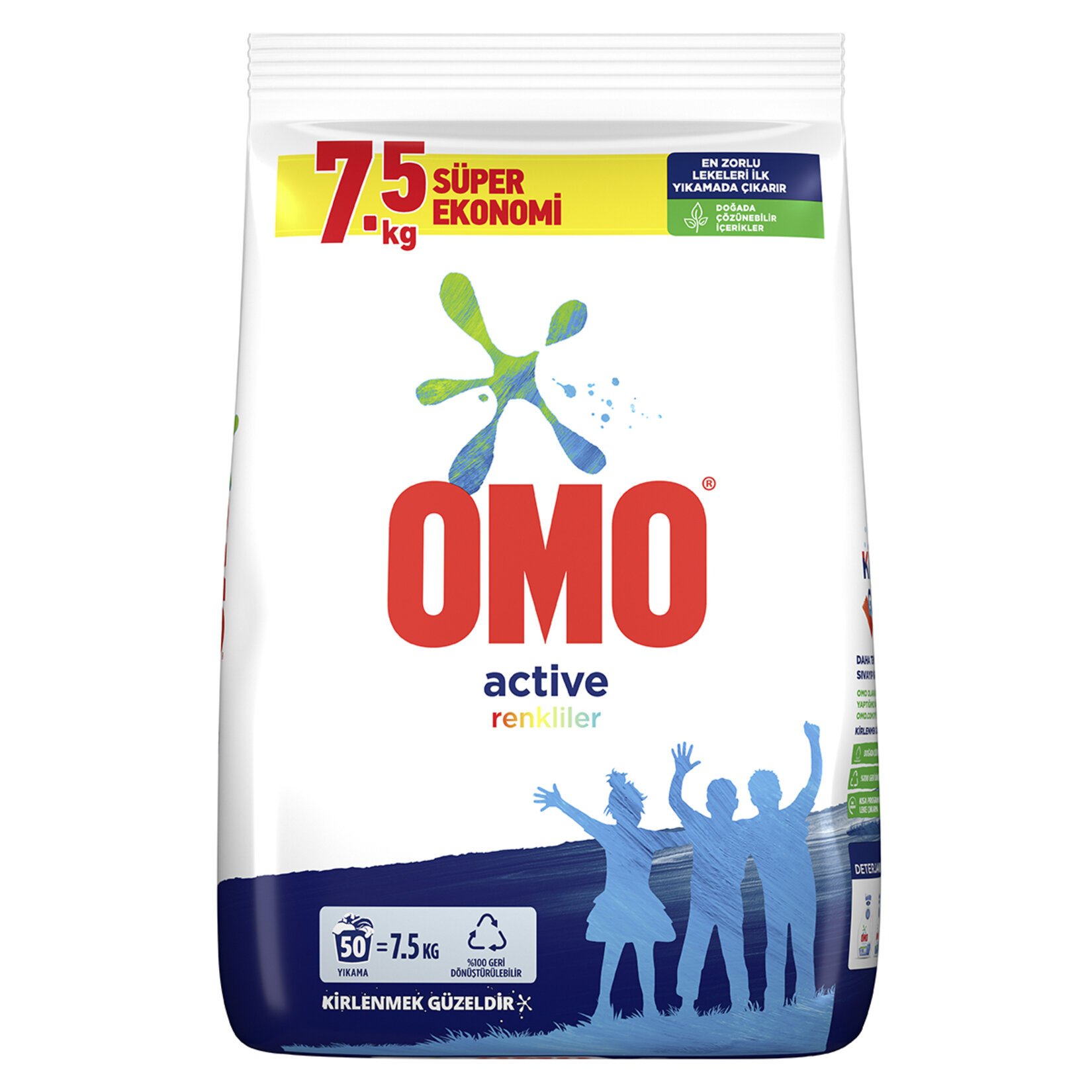 OMO MATIK ACTIVE BEYAZLAR VE RENKLILER 7,5KG