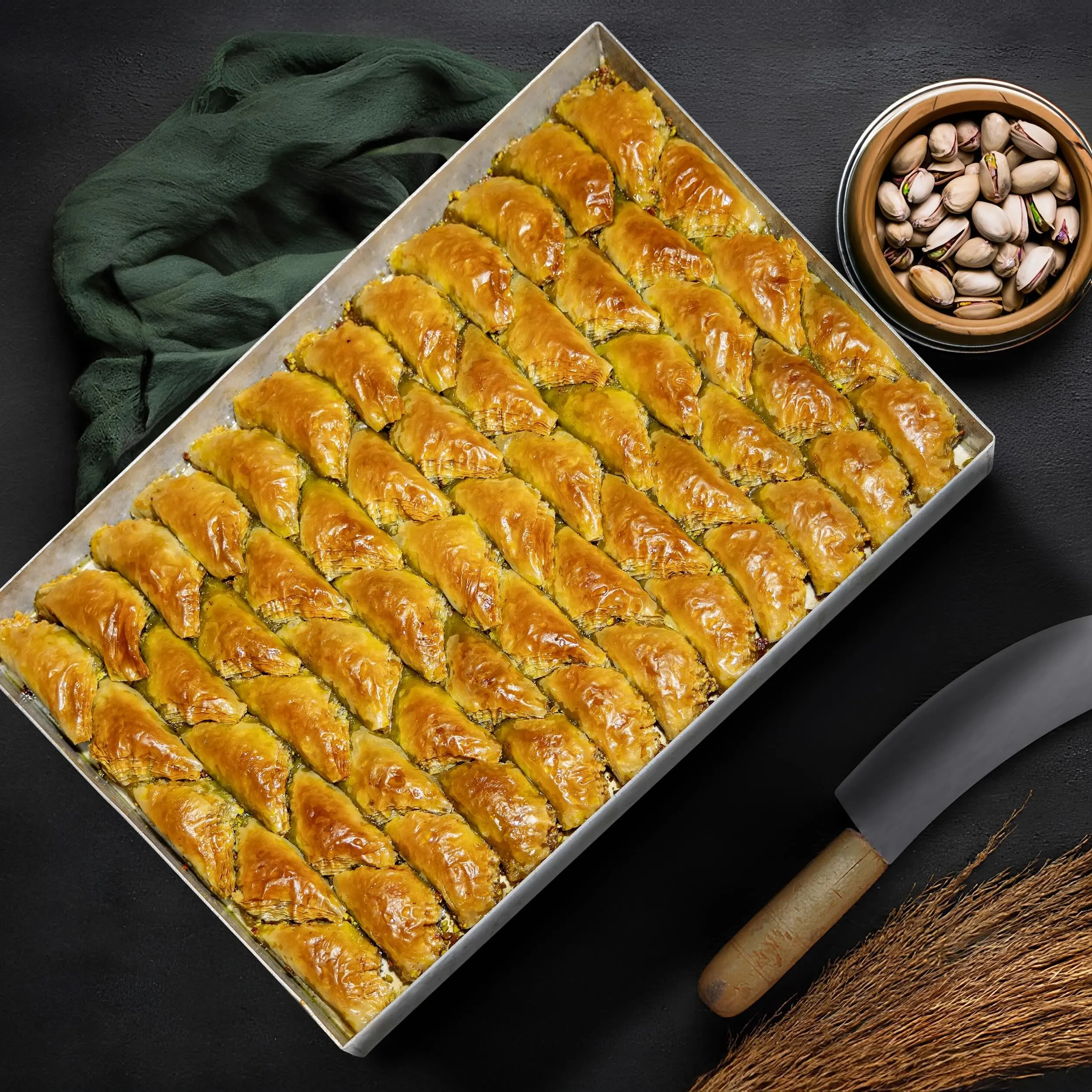 Sobiyet Baklava mit Pistazien (0,5 Kg)