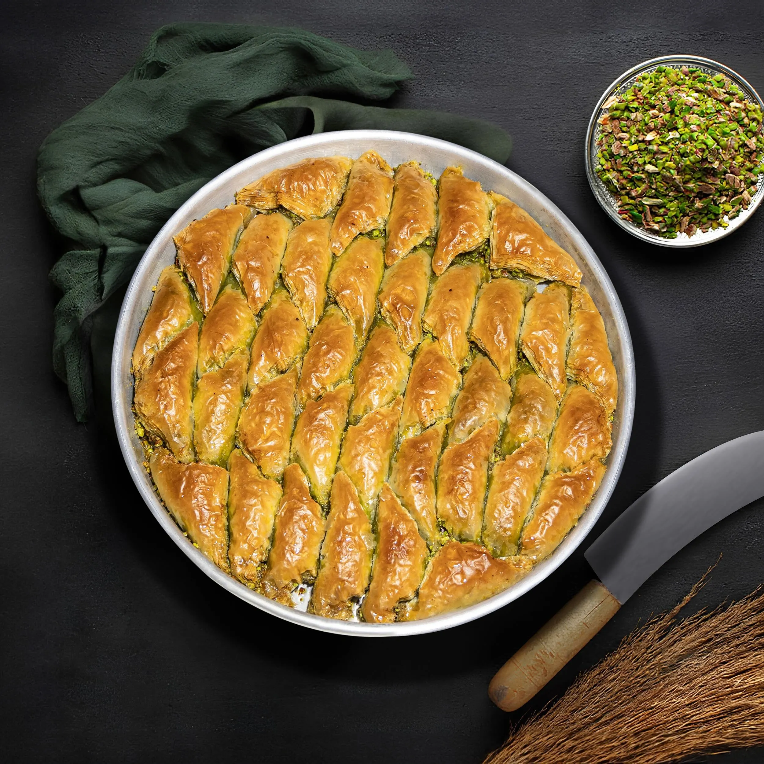 Sobiyet Baklava mit Pistazien (0,5 Kg)