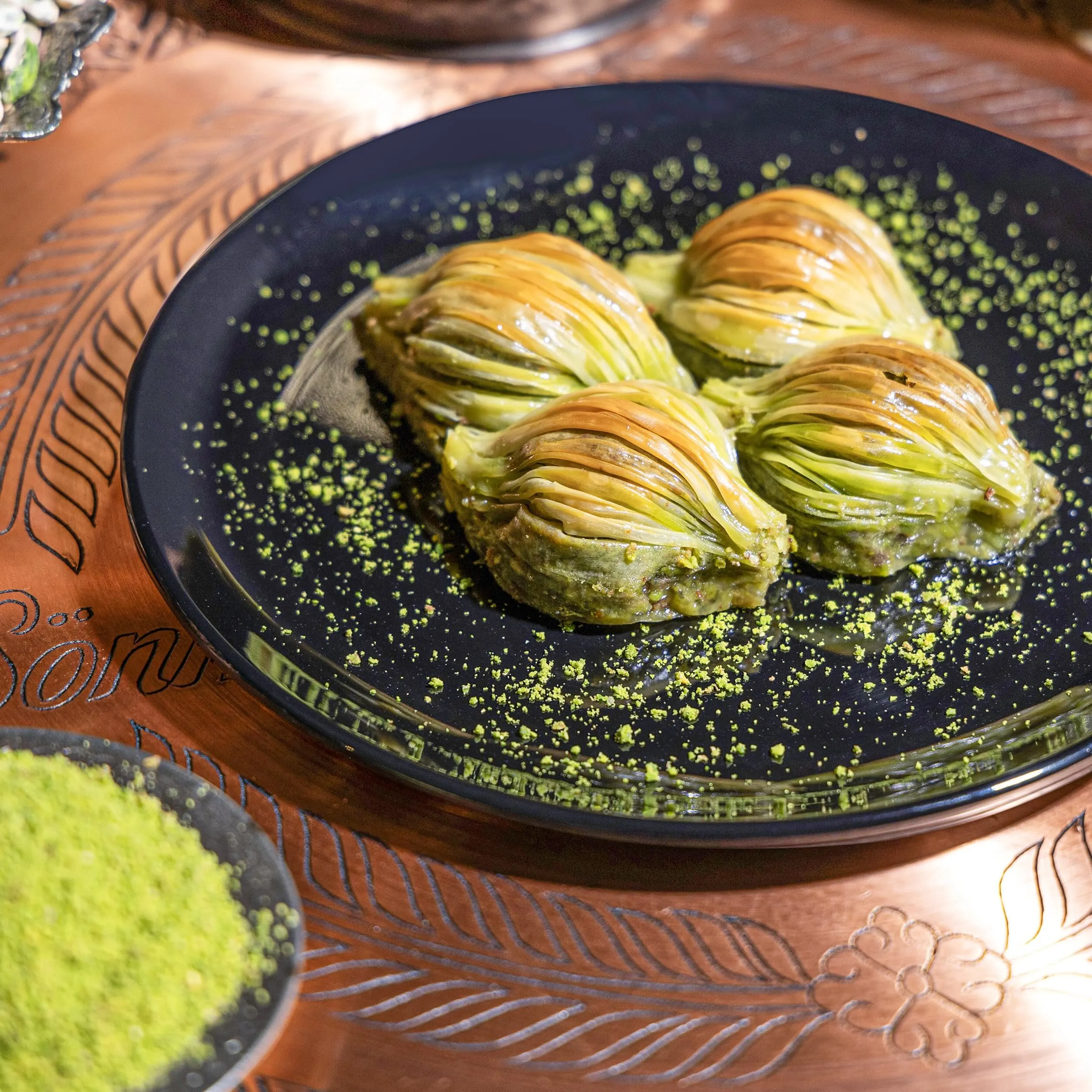 Midye Baklava mit Pistazien (0,5 Kg)