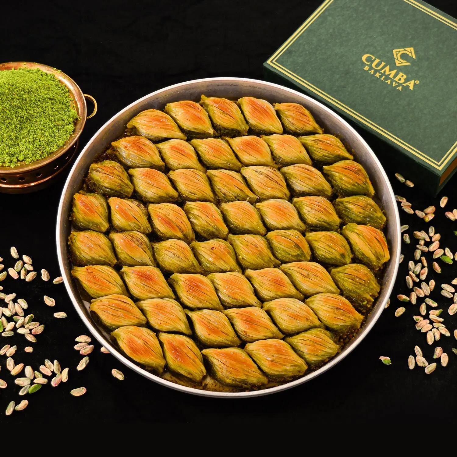 Midye Baklava Tepside (2KG + TEPSI (45-50 Dilim))