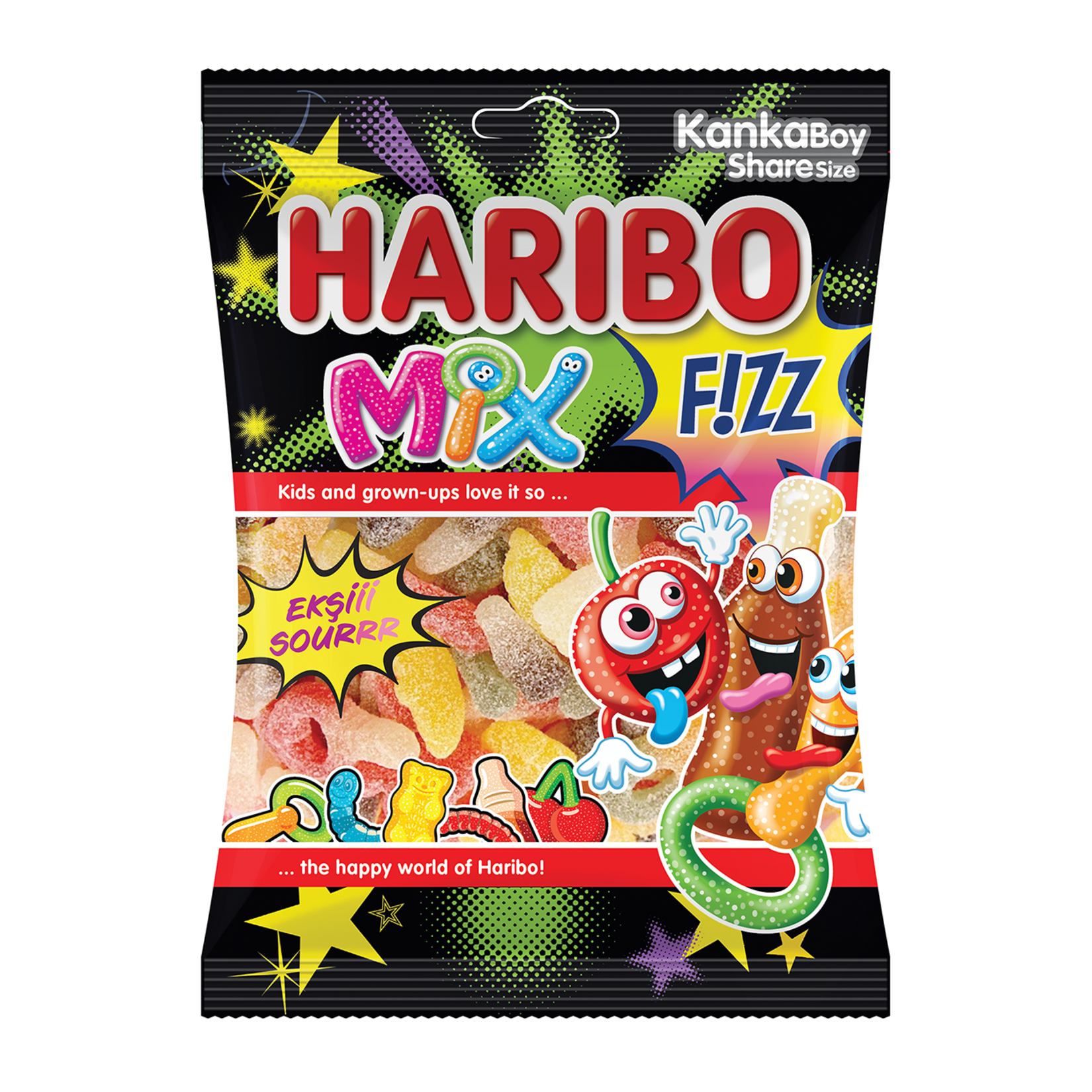 HARIBO 70GR FIZZ MIX