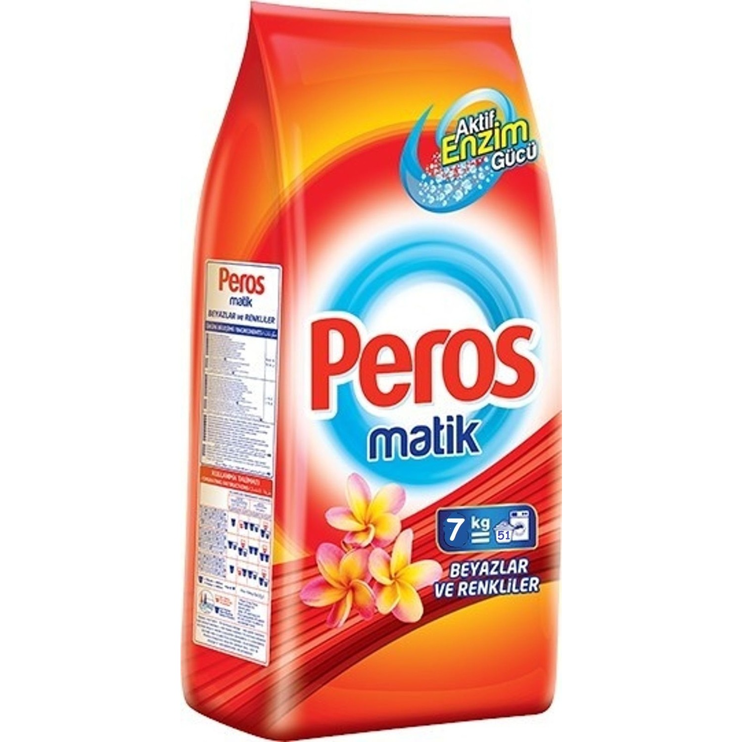 PEROS MATIK 7KG BEYAZLAR VE RENKLILER