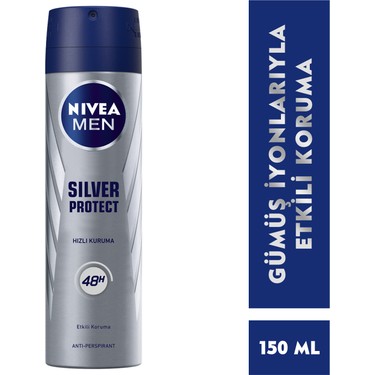 NIVEA 150ML DEO.SILVER PROTECT SPREY ERKEK