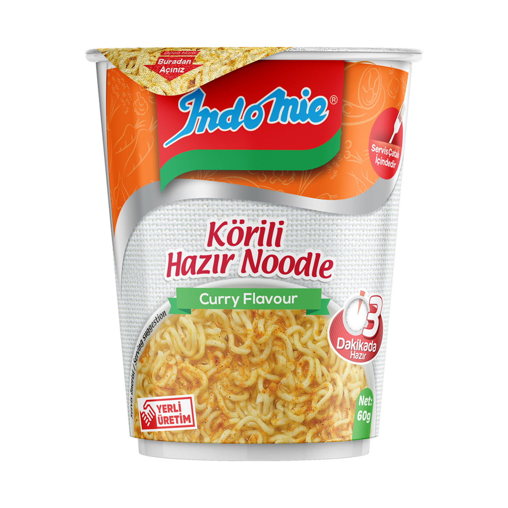 INDOMI BARDAK MAKARNA KORI  60 GR