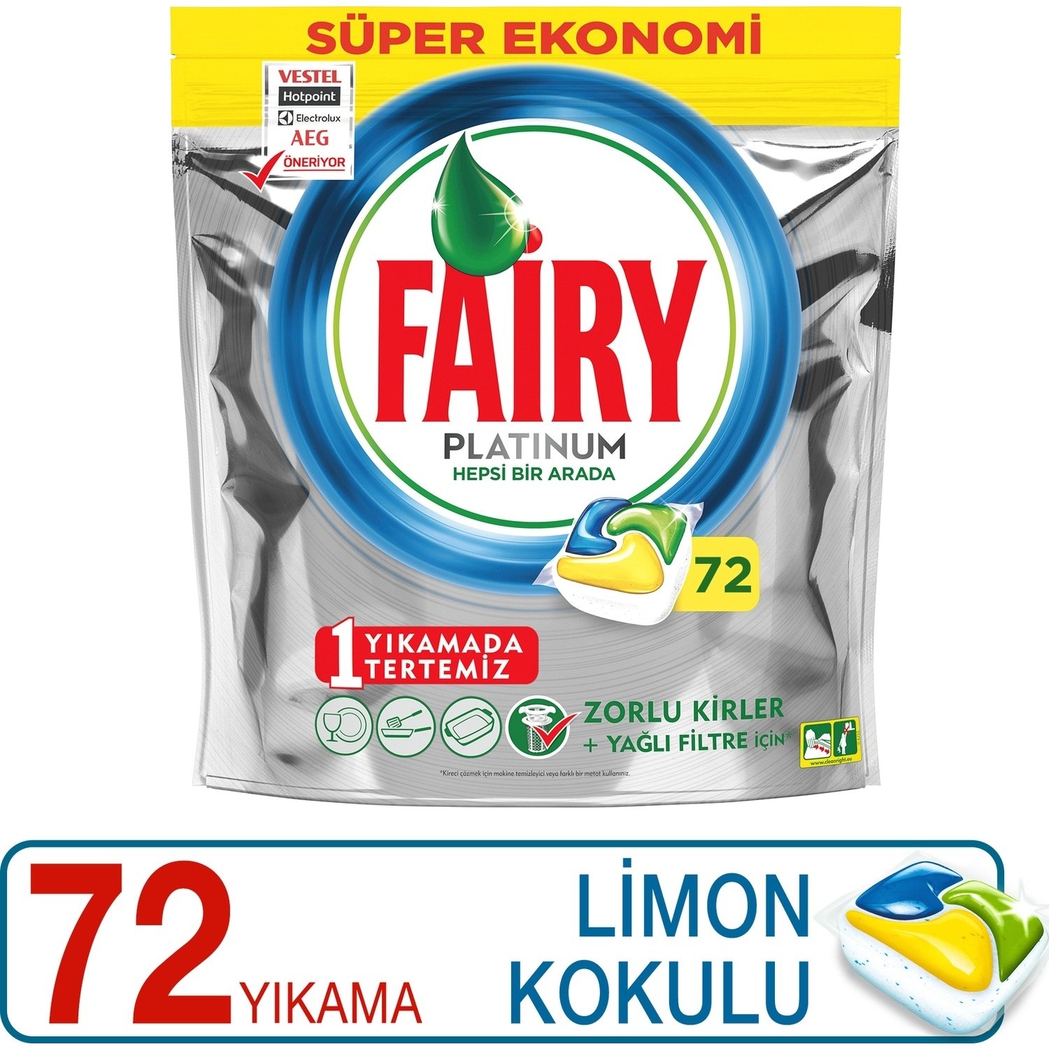 FAIRY ADW PLATINUM TABLET 72 LI PORTAKAL