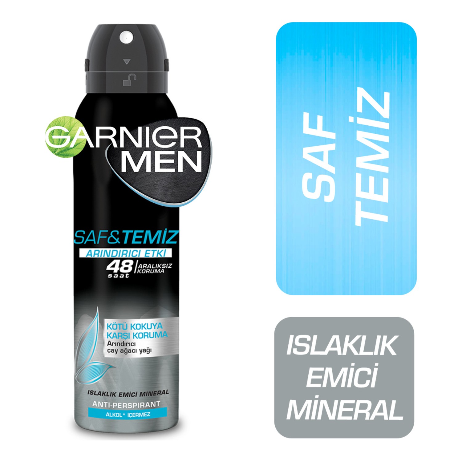 GARNIER DEO MEN 150ML SAF VE TEMIZ