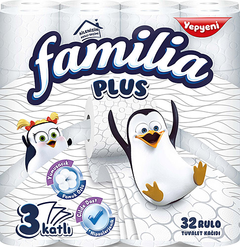 Familia 3 Katlı Tuvalet Kağıdı 32'li Paket