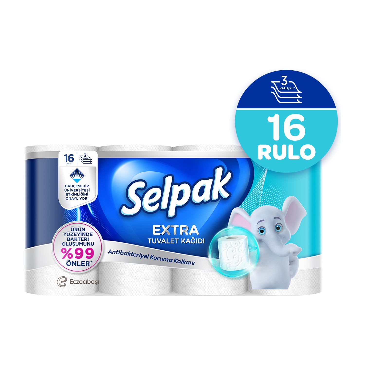 Selpak 16'lı Antibakteriyel Tuvalet Kağıdı