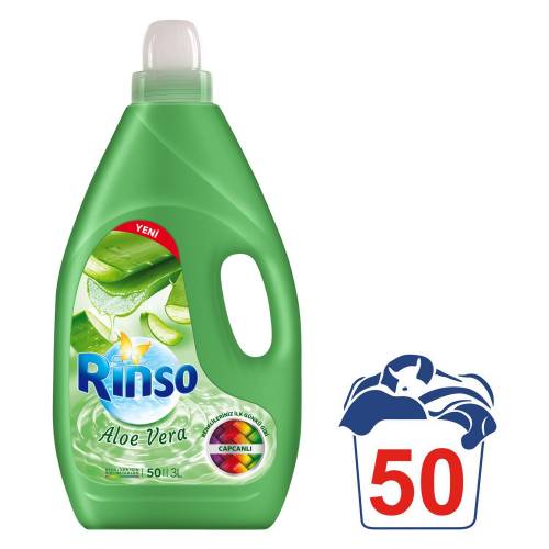 Rinso Renkliler İçin Sıvı Deterjan Aloe Vera 3000 Ml