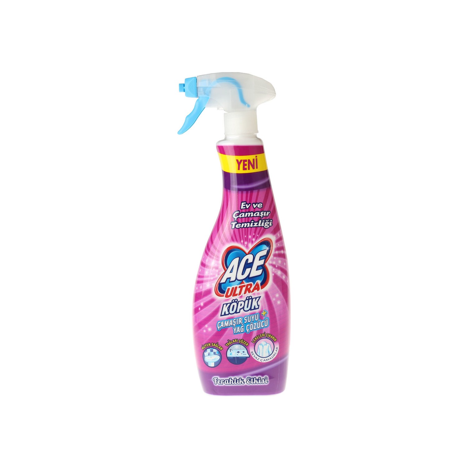 Ace Ultra Köpük Ferahlık Etkisi Sprey Çamaşır Suyu 700 Ml