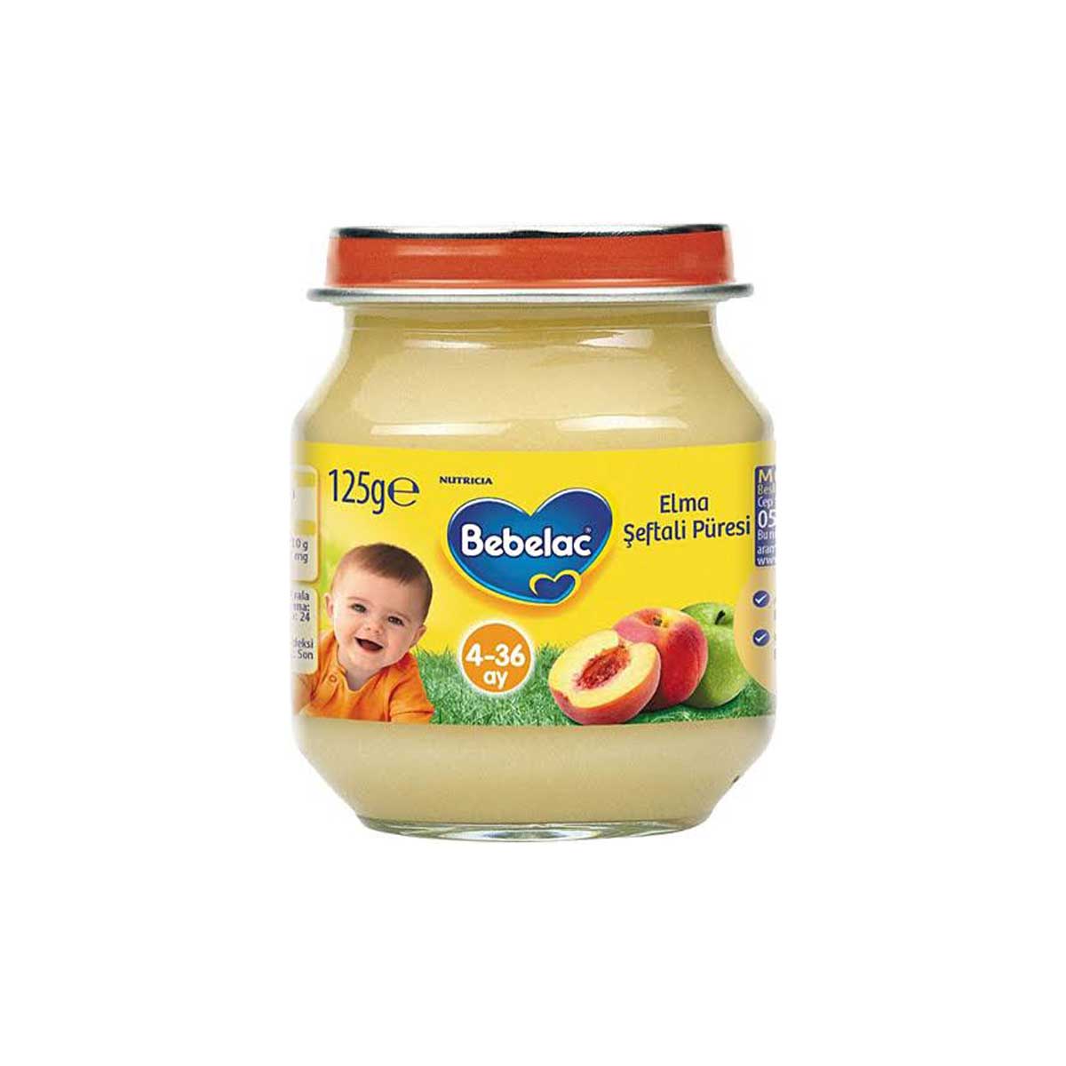 Bebelac Şeftali Elma Püresi 125 Gr 
