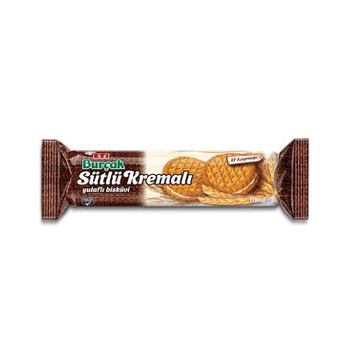 Eti Burçak Kakaolu Sütlü Kremalı Bisküvi 100 Gr