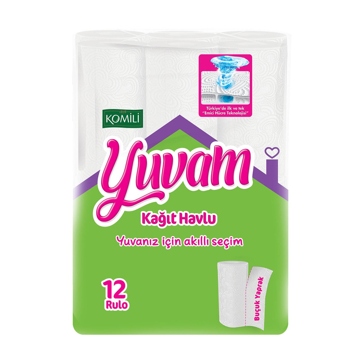 KOMILI YUVAM 12LI KAGIT HAVLU YENI * 4