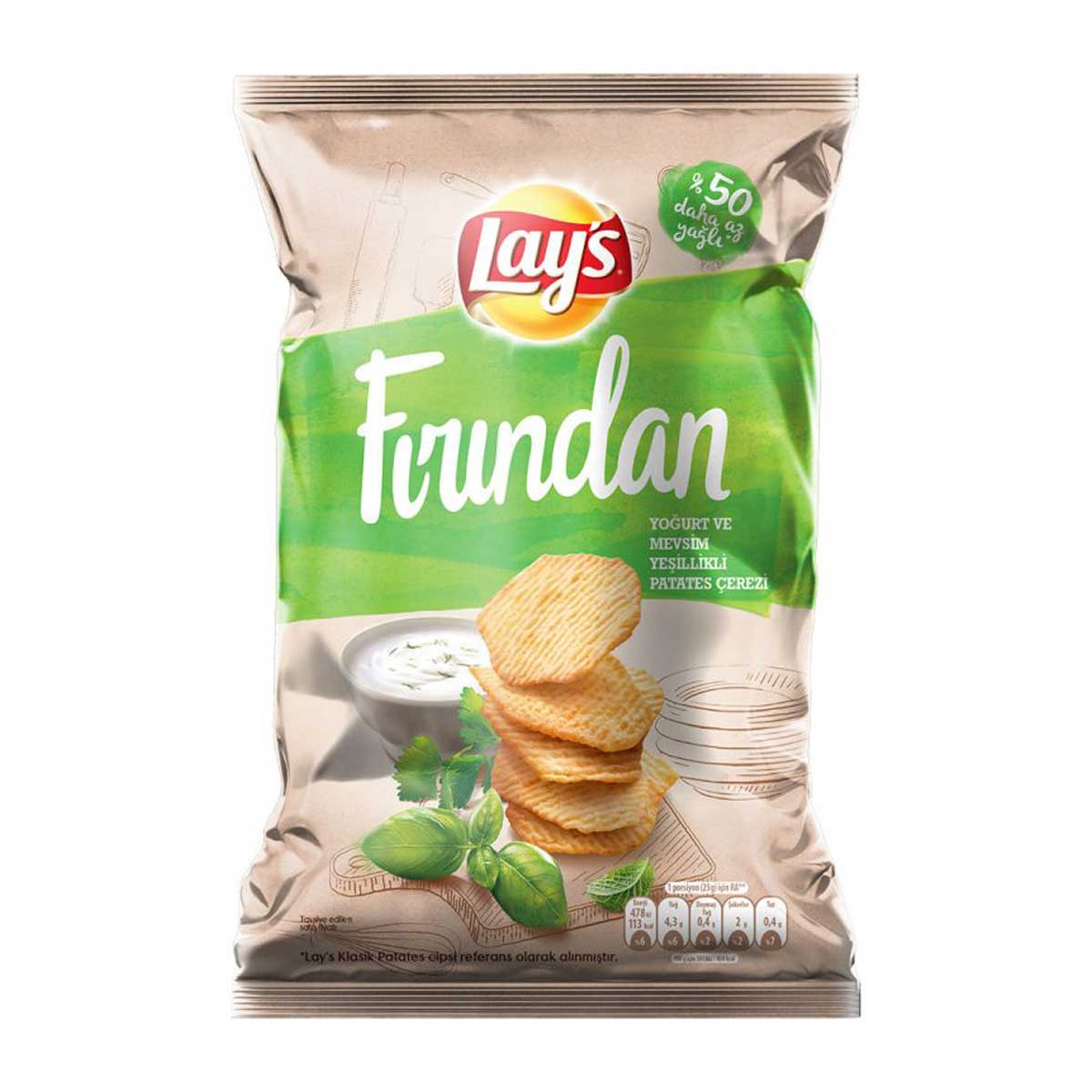 Lays Yoğurtlu Yeşillikli Cips 101 Gr
