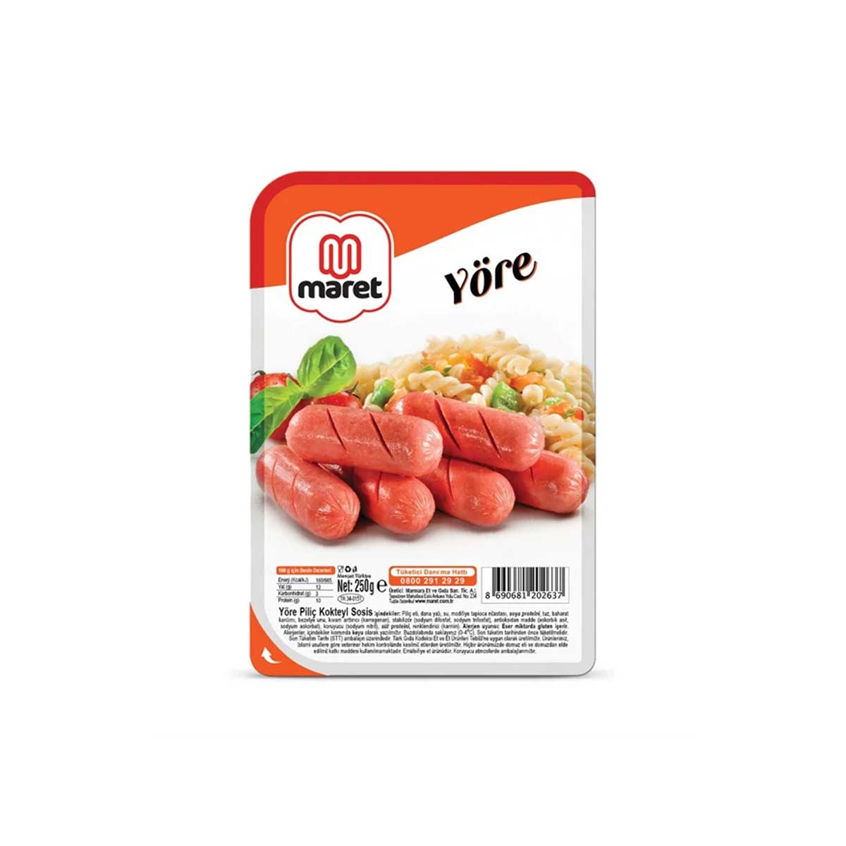 MARET YORE KOKTEYL PILIC SOSIS 250GR