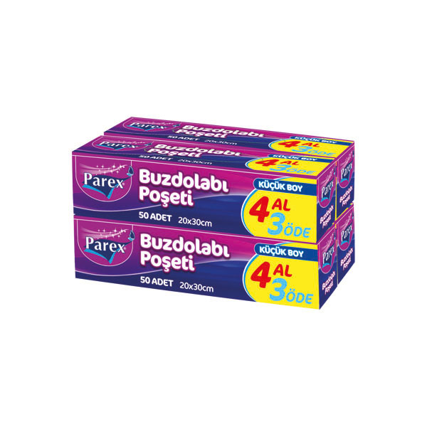 Parex Buzdolabı Poşeti Küçük Boy 4 Kutu