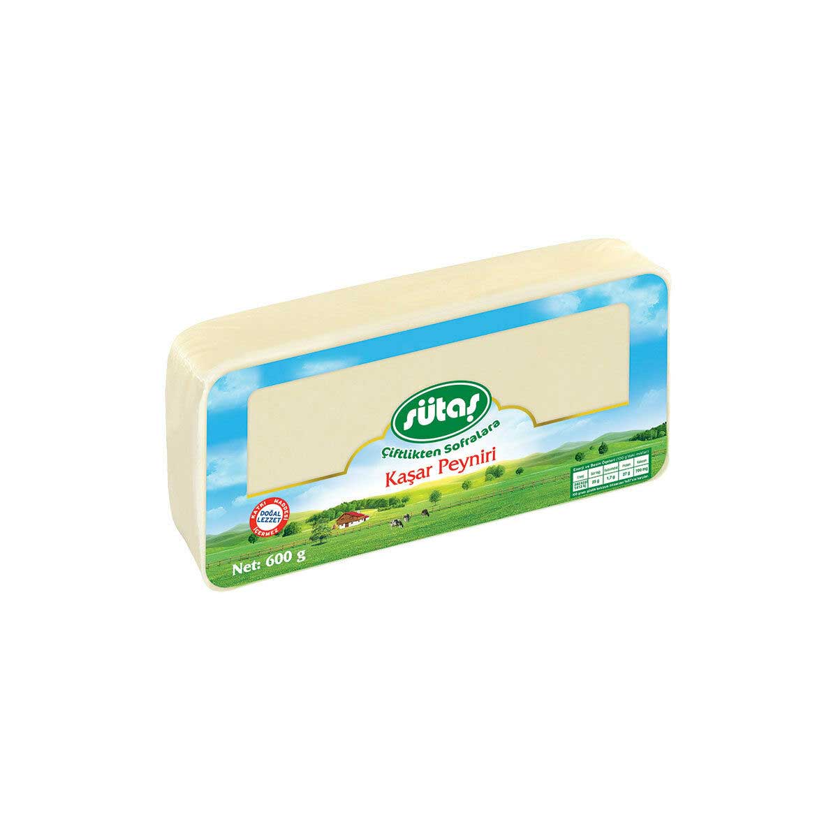 Sütaş Kaşar Peynir 600 Gr