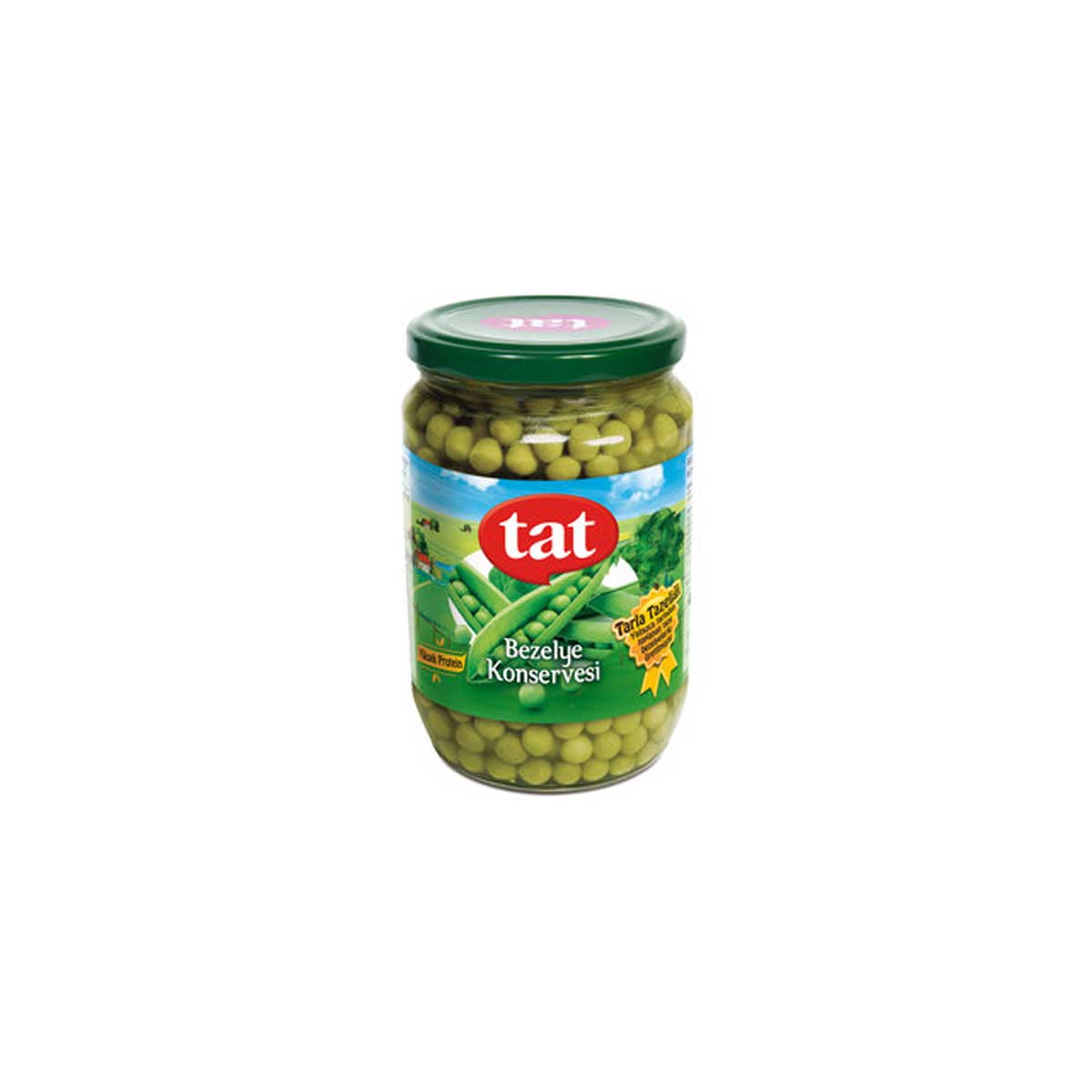 Tat Bezelye Konservesi Cam Kavanoz 680 Gr