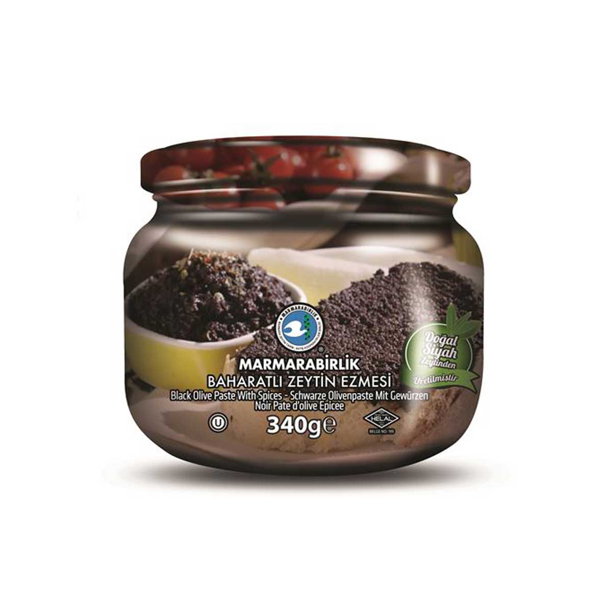 Marmarabirlik Zeytin Ezmesi Cam Kavanoz 340 Gr