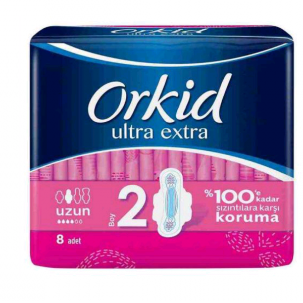 ORKID ULTRA  EXTRA KANATLI  UZUN 8LI