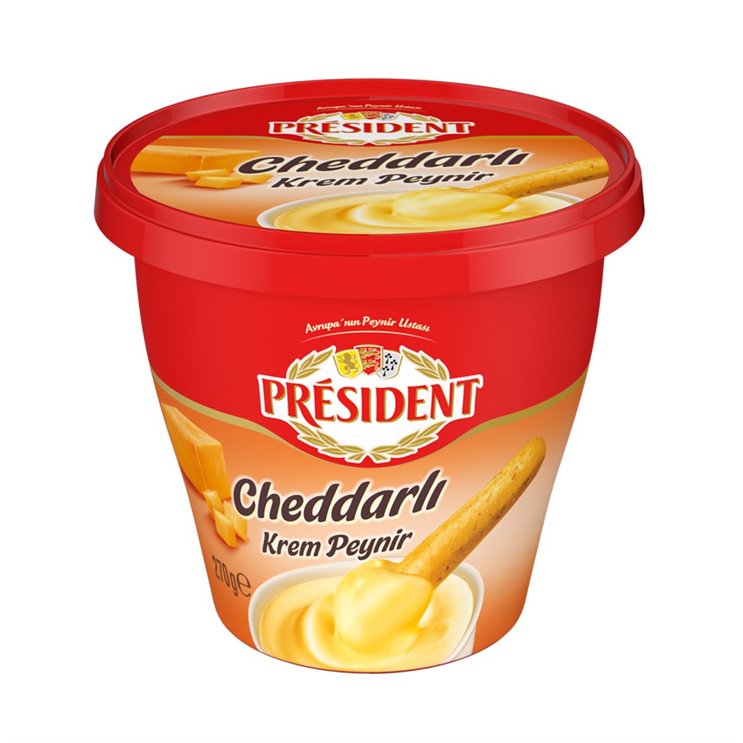 President Cheddarlı Krem Peynir 220 Gr