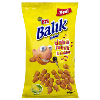 Eti Balık Mini Mısırlı Kraker 40 Gr