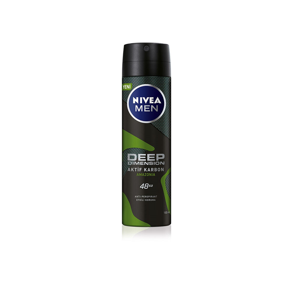 NIVEA 150ML DEO.SPREY DEEP AKTIF KARBON AMAZONIA