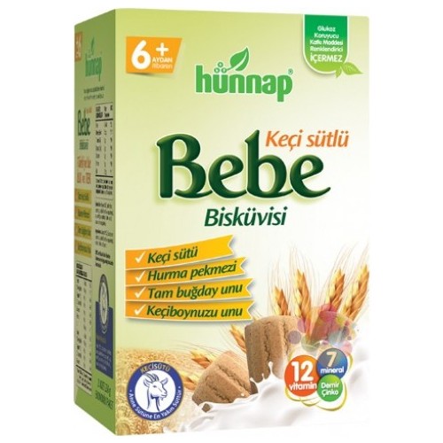 HUNNAP KECI SUTLU BEBE BISKUVISI 400 GR 