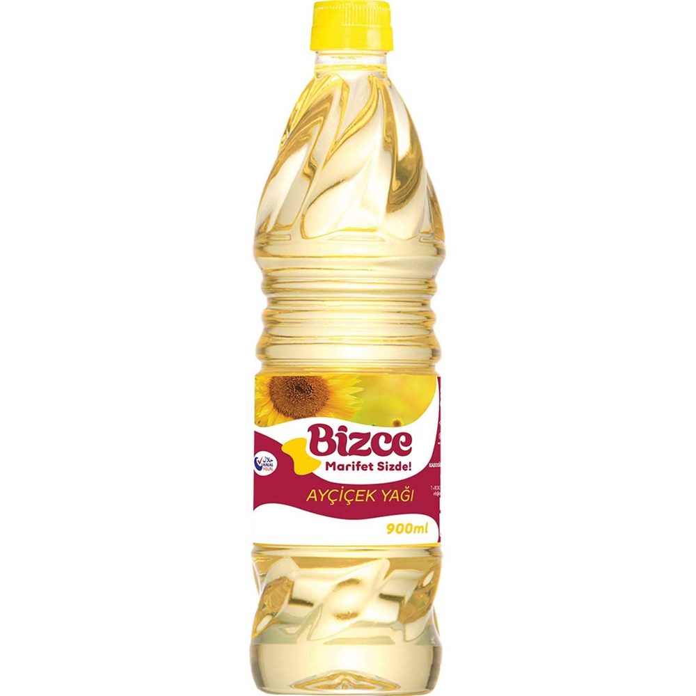Bizce Ayçiçek Yağı 900 Ml