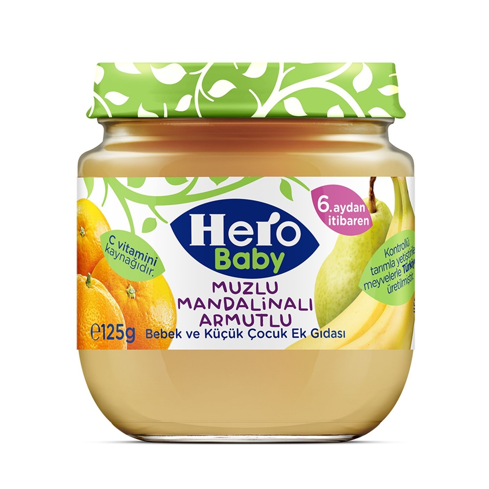 Hero Baby Muzlu Mandalinalı Armutlu 125 Gr
