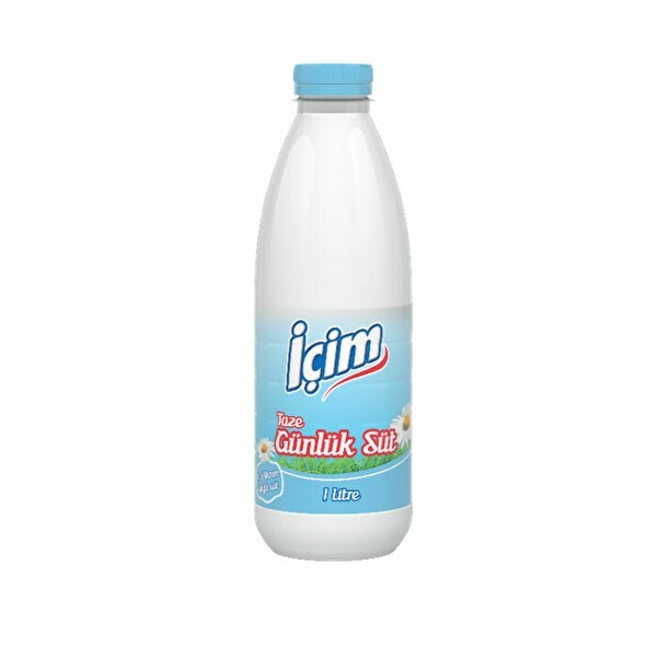 ICIM 1LT PASTORIZE YARIM YAGLI MUZLU SUT PET 