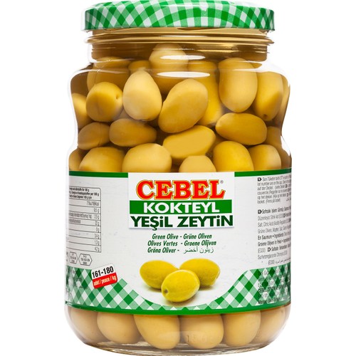 Cebel Salamura Yeşil Zeytin 900 Gr