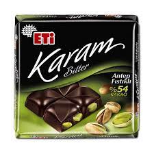 Eti Karam %54 Antep Fıstıklı Kare Çikolata 60 Gr