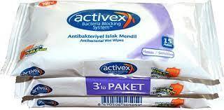 Activex Islak Mendil Hassas 3 Adet
